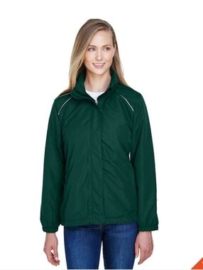 NWT Core 365 Womens Water Resistant Reflective Finish Jacket Winterbreaker XXL